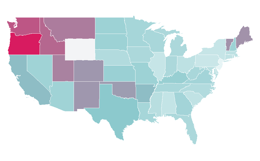Affinity by region — Valerian and the City of a Thousand Planets, United States