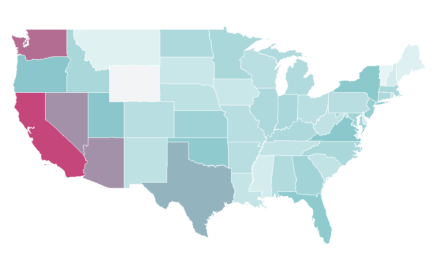 Affinity by region — Valorant, United States