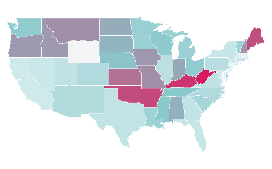 Affinität nach Region — Value (economics), USA