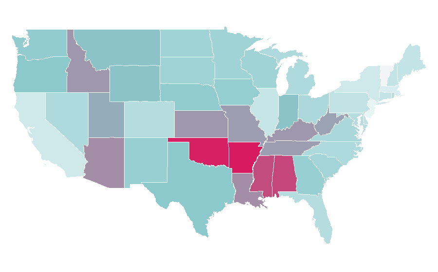 Affinity by region — Vampire Academy, United States