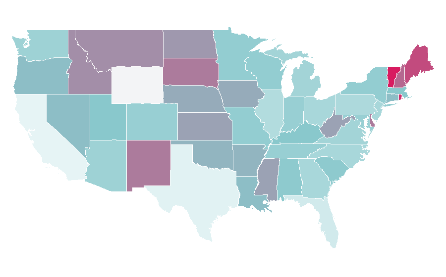 Affinität nach Region — Van de Velde, USA