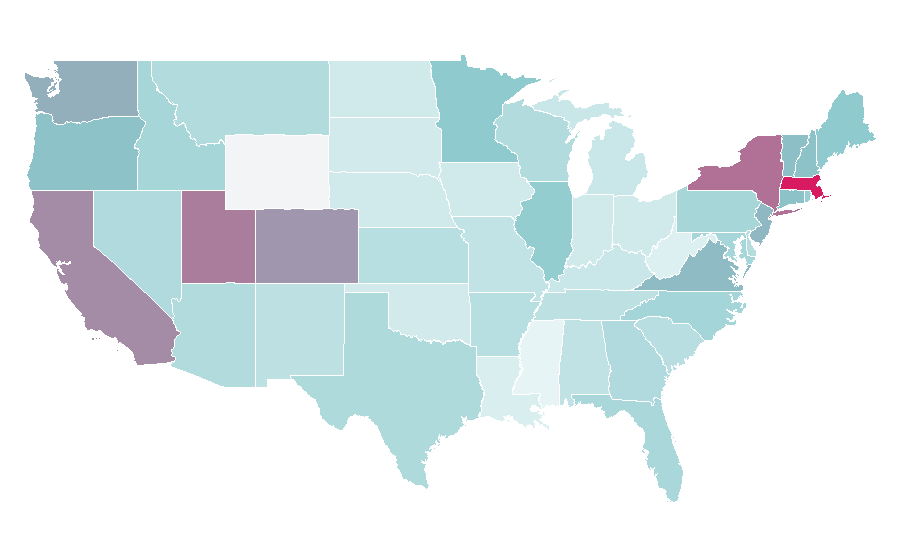 Affinity by region — Van Gogh Museum, United States