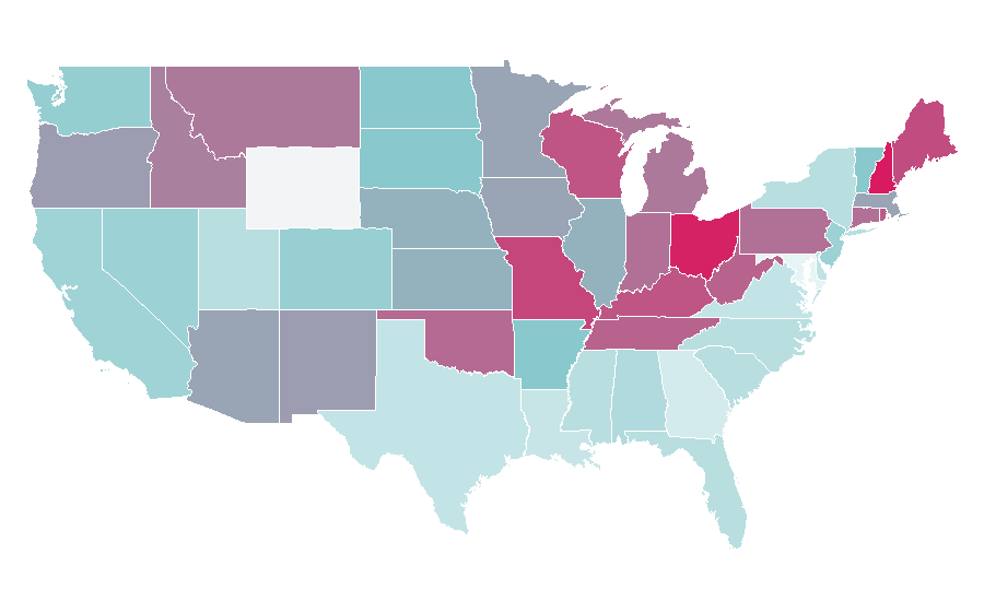 Affinity by region — Van Halen, United States