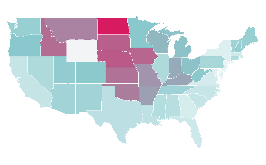 Affinity by region — Van Wilder, United States