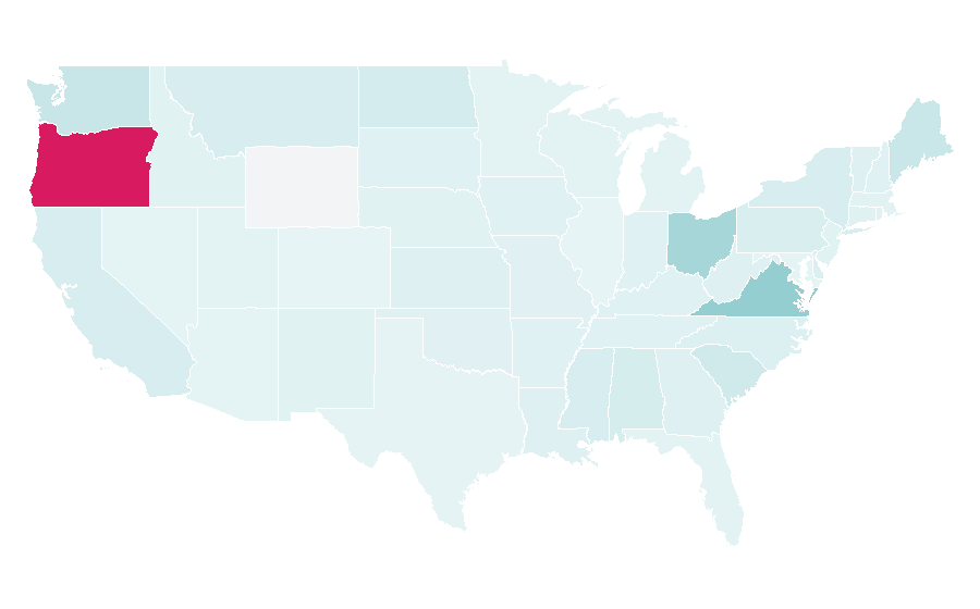 Affinity by region — Variety store, United States