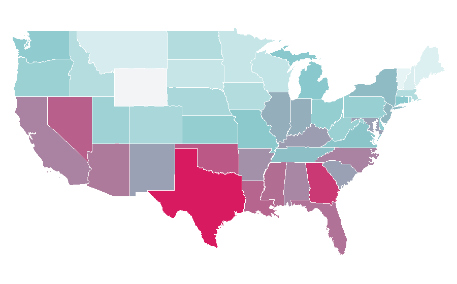 Affinity by region — Vegeta, United States