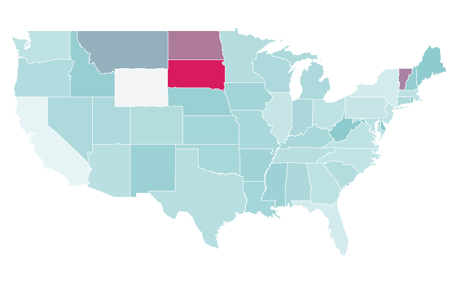 Affinity by region — Vehicle leasing, United States