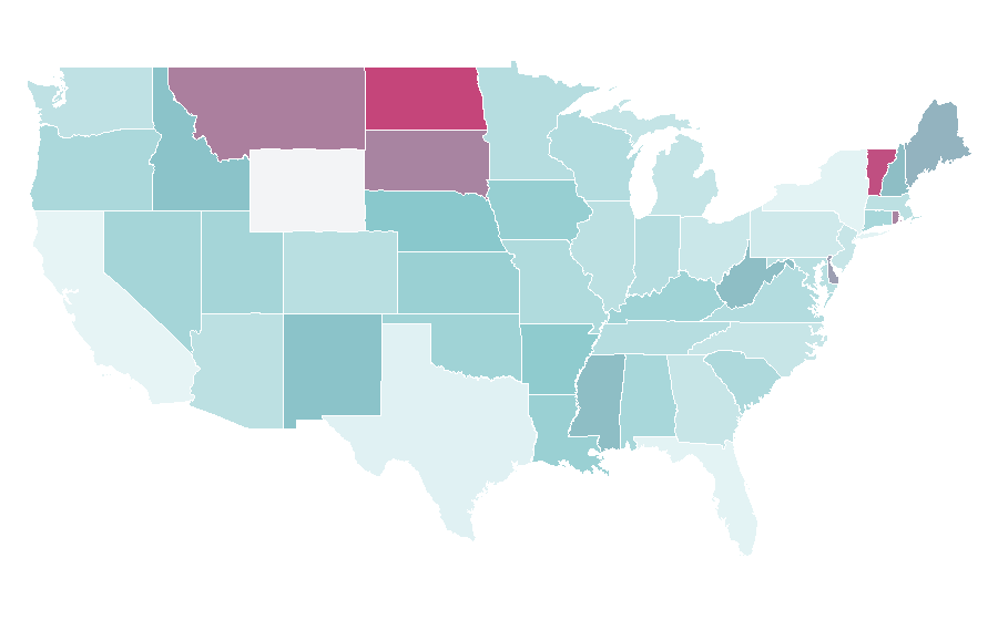 Affinity by region — Vehicle tracking system, United States