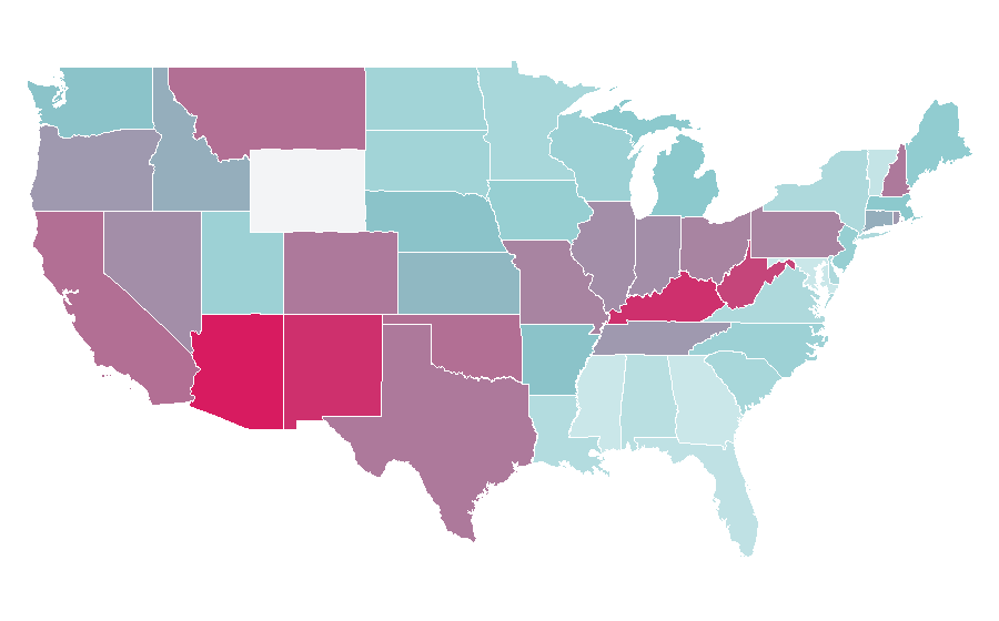 Affinity by region — Vera Farmiga, United States