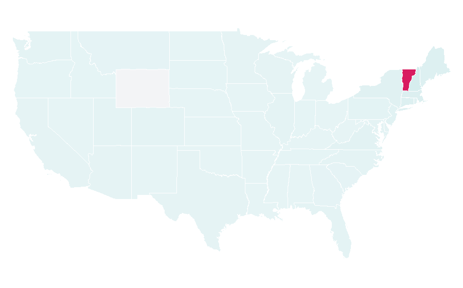 Affinité par région — Vermont, États-Unis