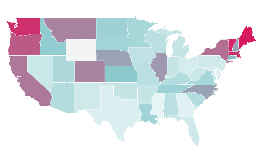 Affinity by region — Vermouth, United States