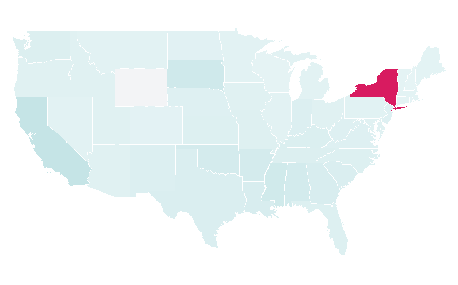 Affinity by region — Verse (poetry), United States