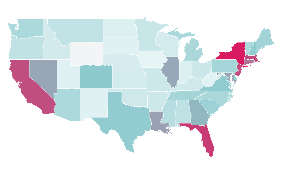 Affinity by region — Veuve Clicquot, United States