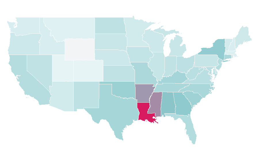 Affinity by region — Vevo, United States
