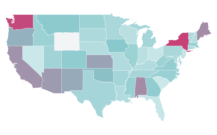 Affinity by region — Vice (TV series), United States