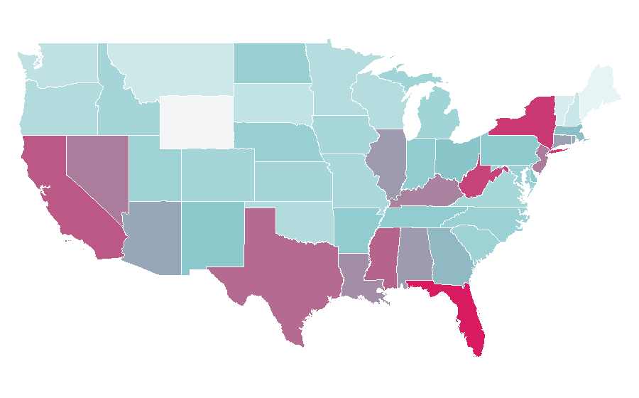 Afinidad por región — Victoria's Secret, Estados Unidos
