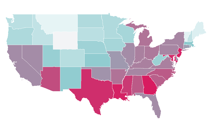 Affinity by region — Victorious, United States