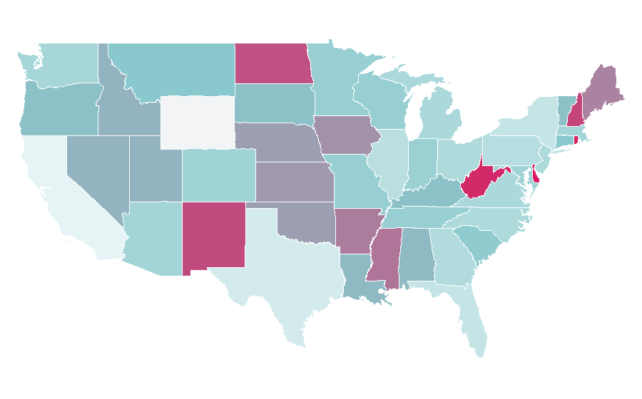 Affinity by region — Video game arcade cabinet, United States