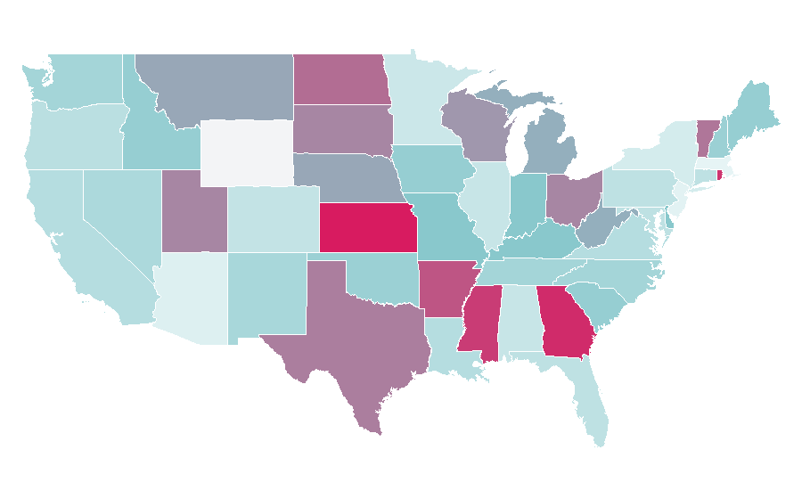 Affinity by region — Video game developer, United States