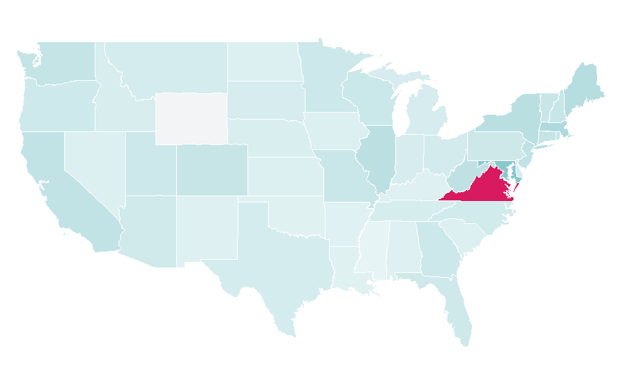Affinity by region — Vienna, United States