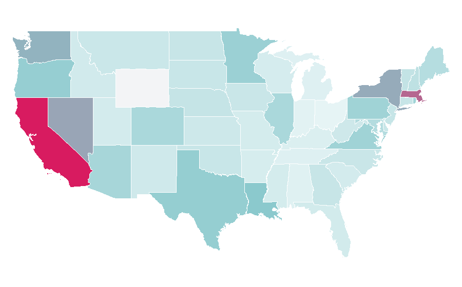 Affinity by region — Vietnamese iced coffee, United States