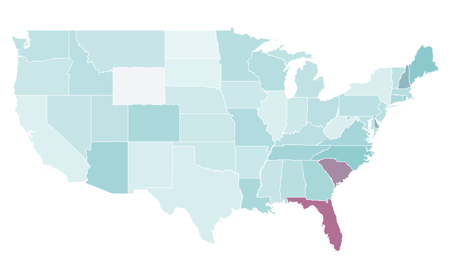 Affinity by region — Viking Cruises, United States