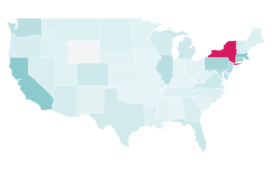 Affinity by region — VINCE., United States