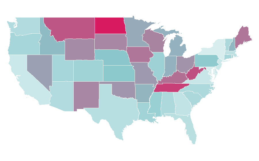 Affinity by region — Vince Neil, United States