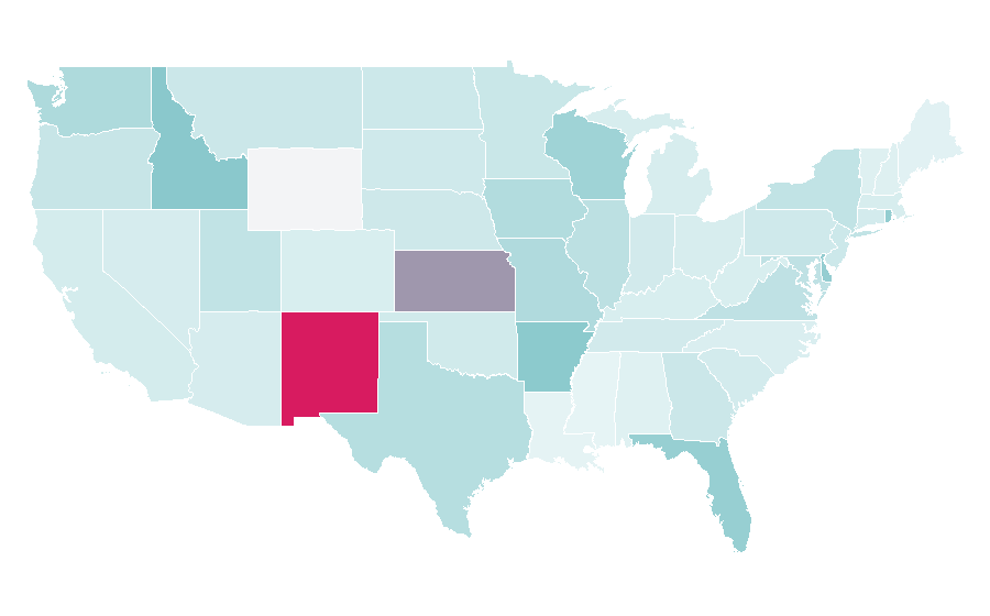 Affinity by region — Viola, United States
