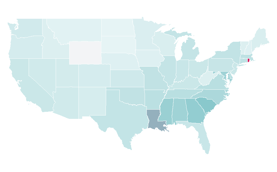 Affinity by region — Viola Davis, United States