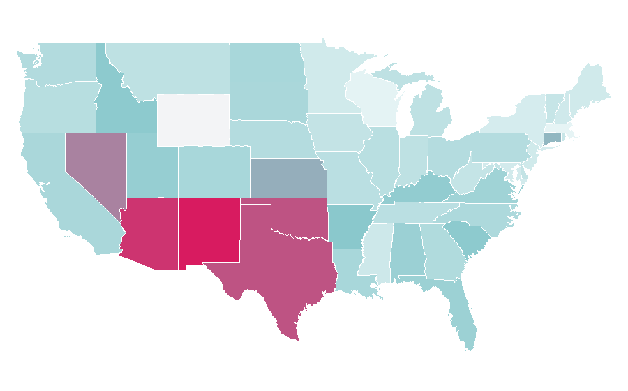 Affinity by region — Violent Vira, United States