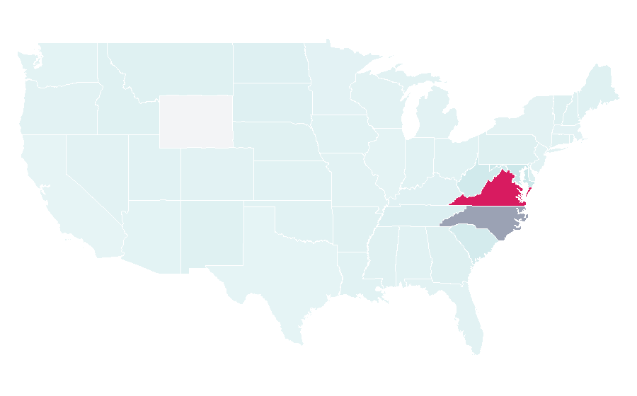 Affinity by region — Virginia International Raceway, United States