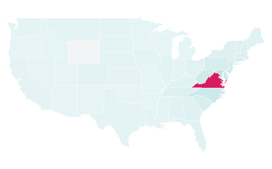 Affinity by region — Virginia Tech, United States