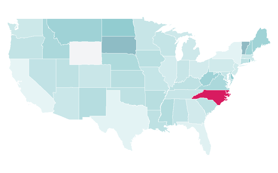 Affinity by region — Visit The Outer Banks, United States