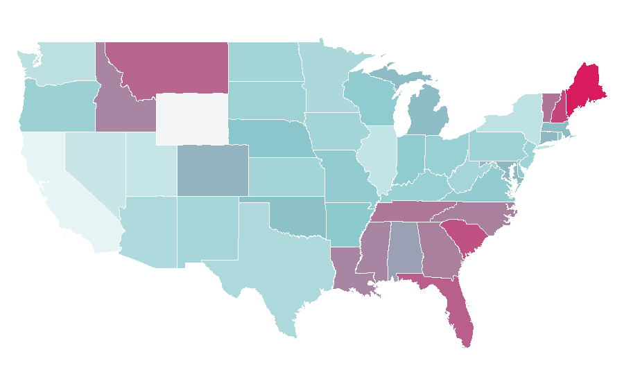 Affinity by region — Vistaprint, United States
