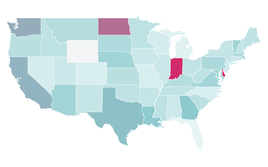 Affinity by region — Visual communication, United States
