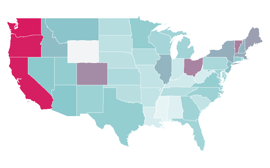 Affinity by region — Vitamix, United States