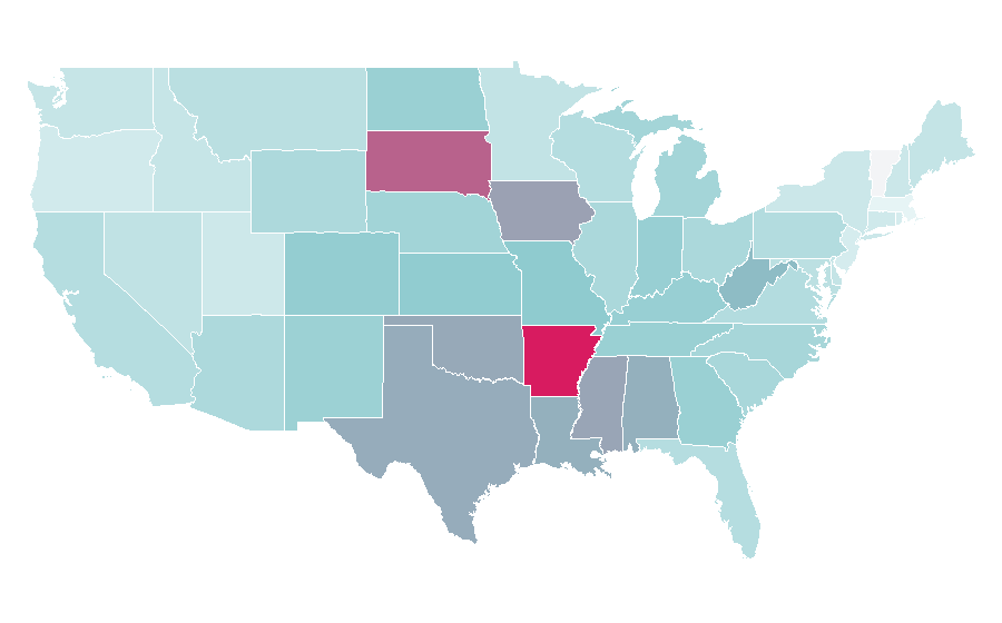 Affinity by region — Vizio, United States