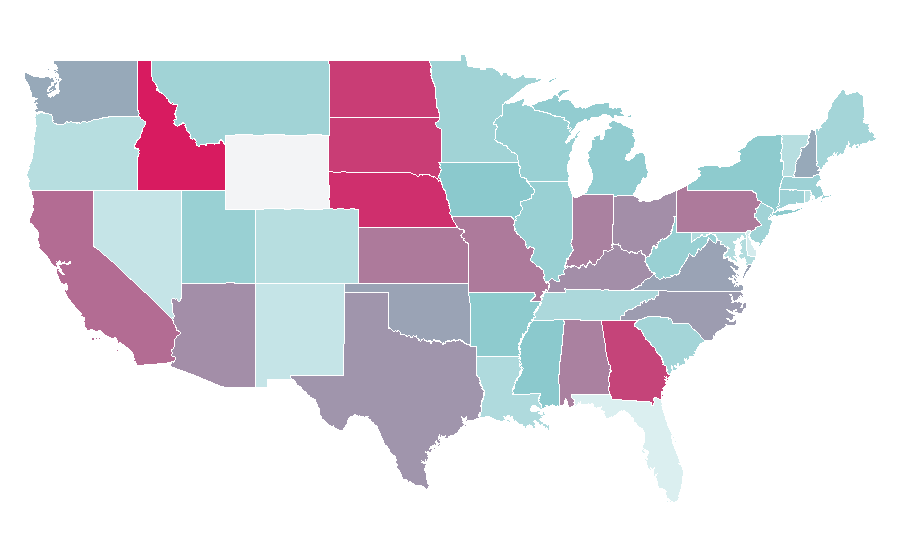 Affinity by region — Vladimir Lenin, United States
