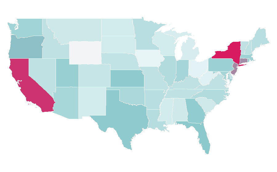 Affinity by region — Vogue, United States