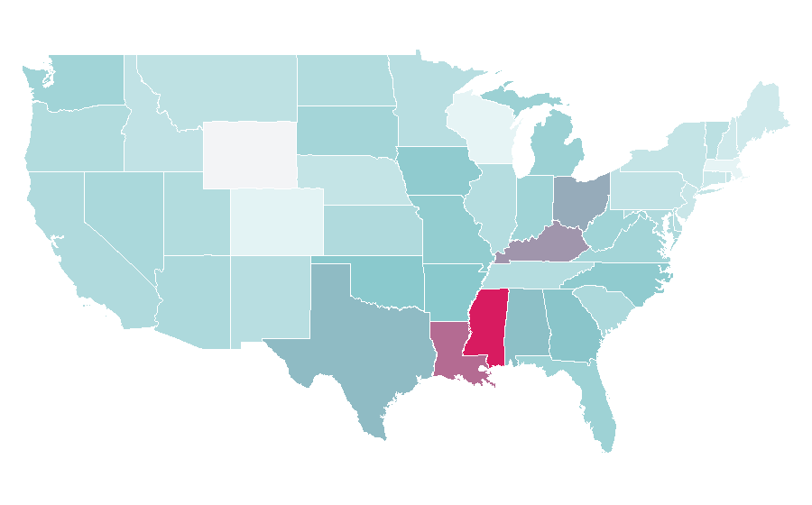Affinity by region — Voice chat, United States