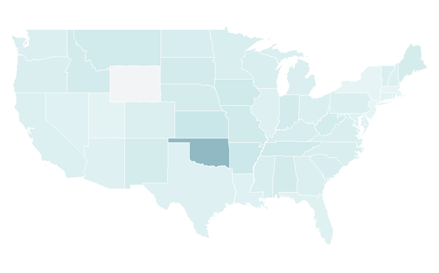 Affinity by region — Voice of the Martyrs, United States