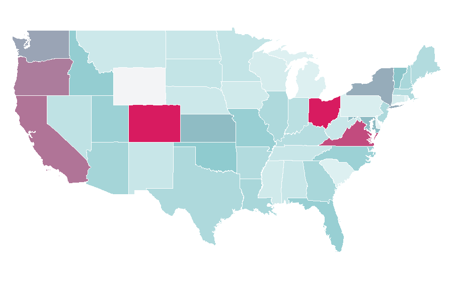 Affinity by region — Voice over IP, United States
