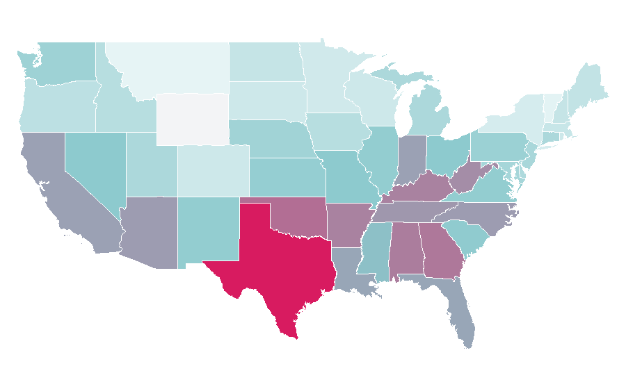 Affinity by region — Volkswagen Beetle, United States