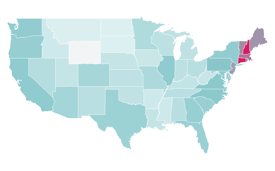 Affinity by region — Volvo S60, United States