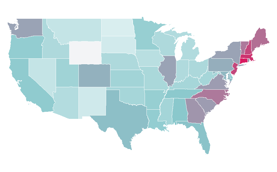 Affinity by region — Volvo XC90, United States