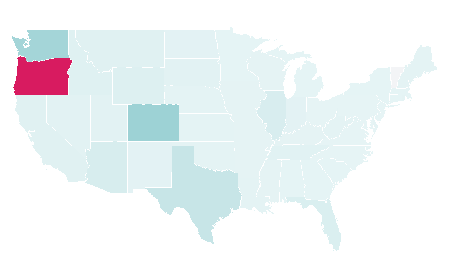 Affinity by region — Voodoo Doughnut, United States