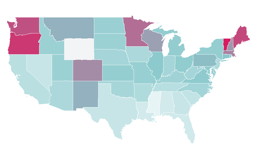 Affinity by region — Vox (musical equipment), United States