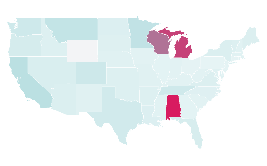 Affinity by region — Voyager, United States