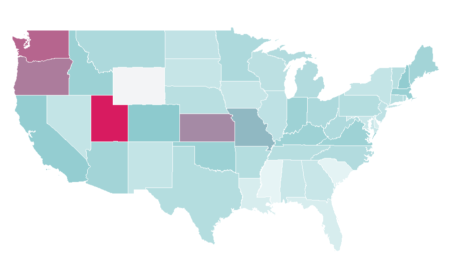 Affinity by region — Vsauce, United States